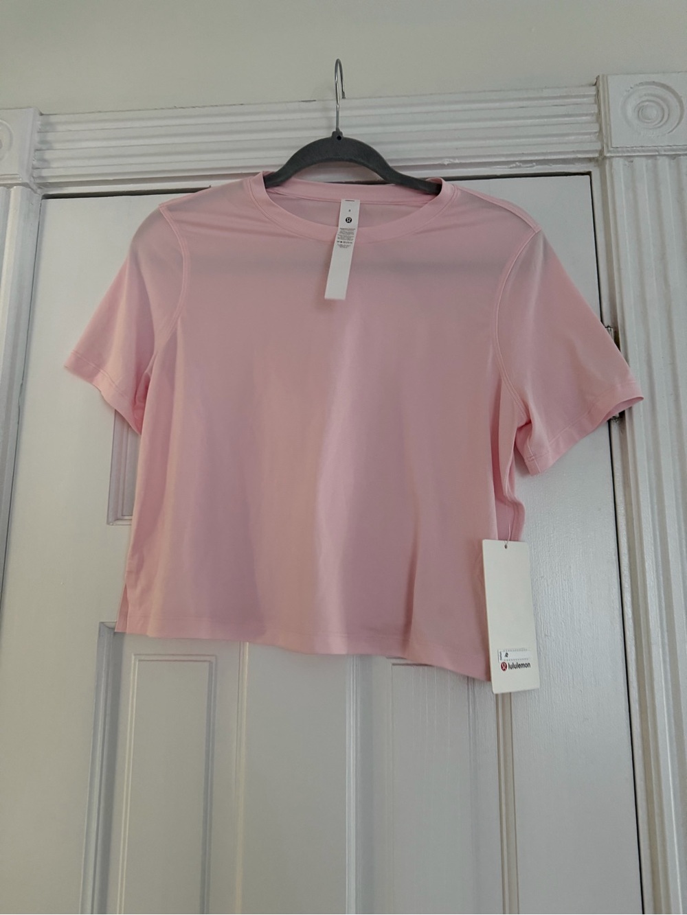lululemon athletica Pale Pink Short Sleeve Boxy Tee